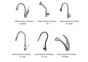 SANINOZ MEZCLADORAS EXTRAIBLES ECLIPSE